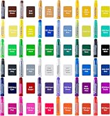 Joyin 36 Colors Washable Tempera Paint Sticks Non Toxic Quick Dry Mess Free view 5