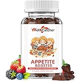 Appetite Booster Gummies for Kids Adults: Appetite Support Supplement with Bromelain Hawthorn Zinc Vitamin B12 for Healthy Digestive & Nutritional Balance, Sugar Free Mixed Fruit Flavor Vegan 30 Days