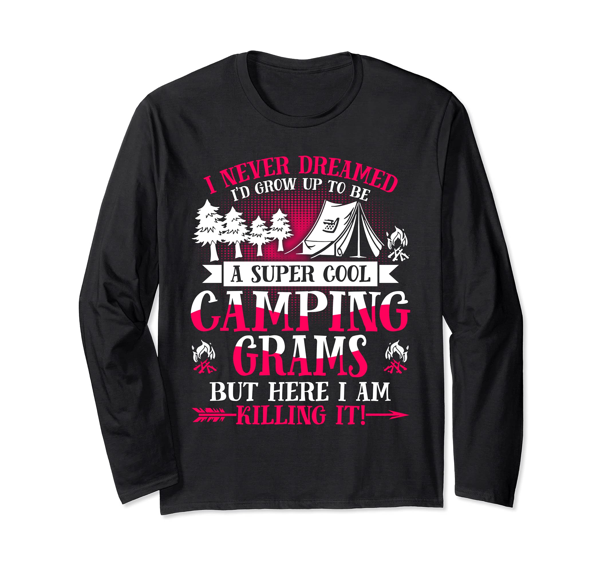 Camping Grams Supper Cool Grams Summer Holiday Long Sleeve T-Shirt