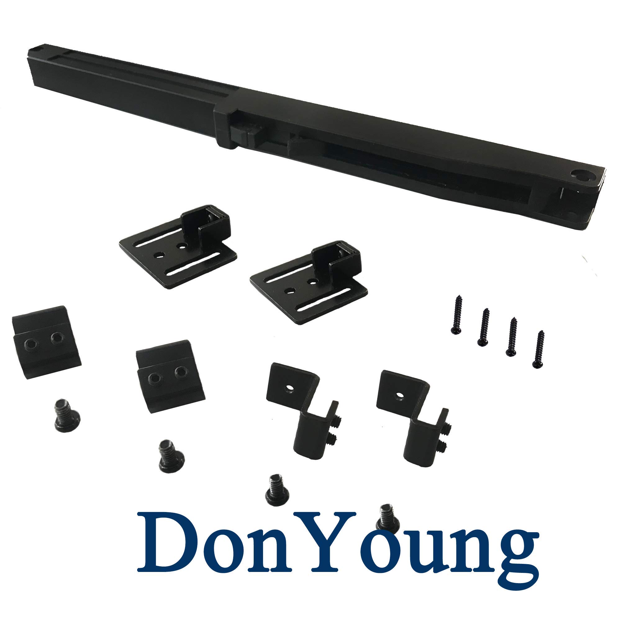 2PCS Barn Door Soft Close Mechanism Spring Buffer Damper Upgarded Hole-Free Version Sliding Barn Door Hardware Adjustable Door Stoppers (Upgraded Soft Close (2pcs))