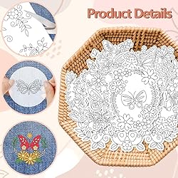 peacoblue Water Soluble Embroidery Patterns for