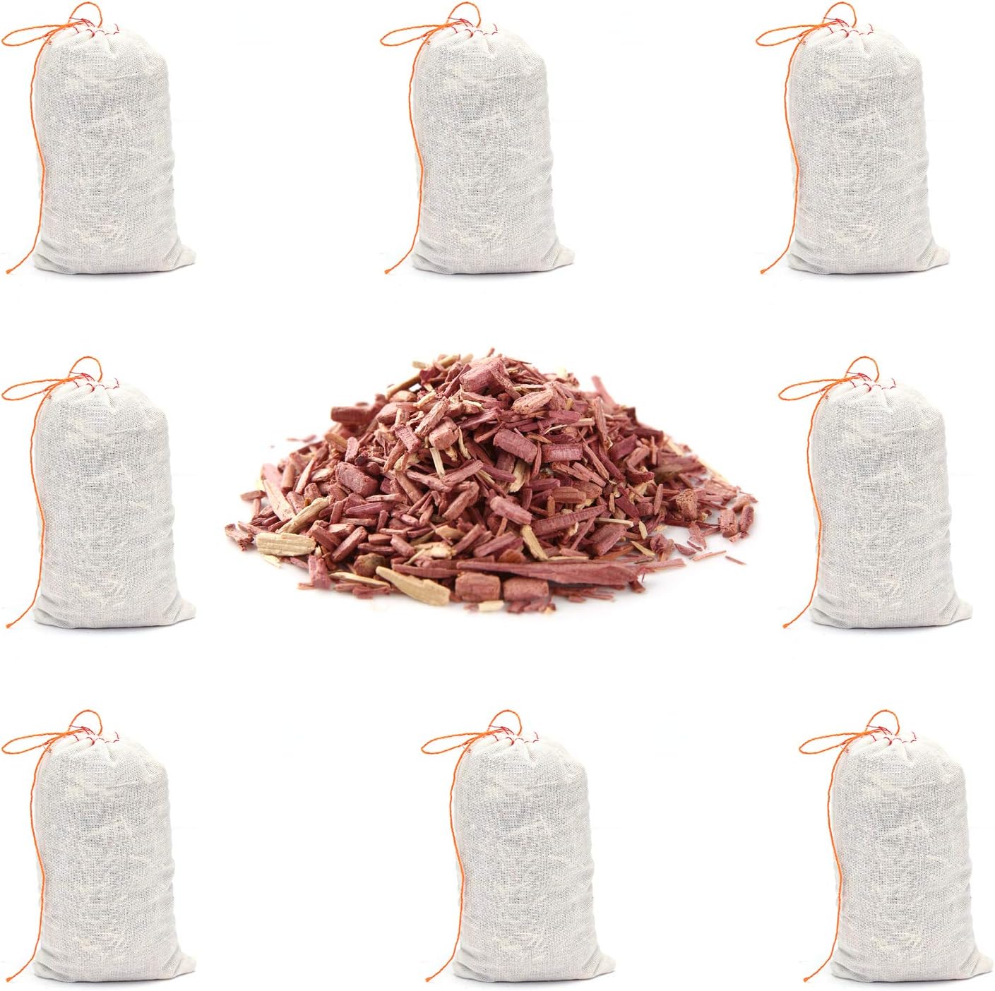 Prettyway Cedar Chips for Clothes Storage, Natural Aromatic Red Cedar Sachets Bags Closets and Drawers Fresh Scent, Storage Accessories (Cedar Bags air freshener - 8pack)