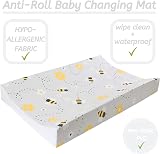 Babycurls Deluxe Anti-Roll Nappy Changing Mat Grey Bee 69x45x8cm view 5
