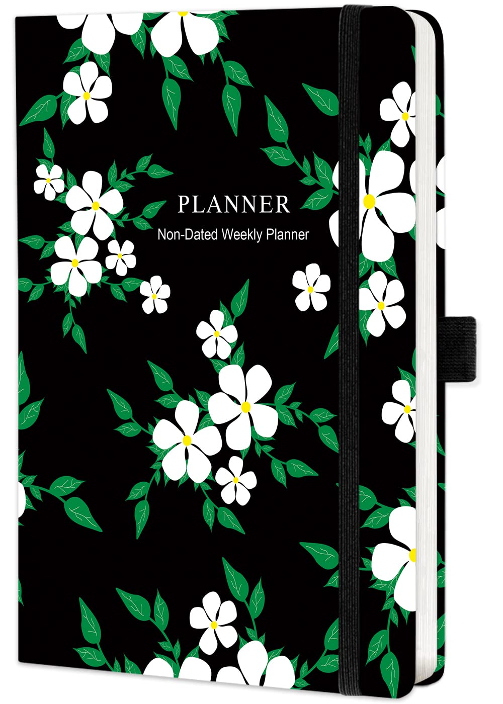 NectaRoy Non-Dated Weekly Monthly Planner, Undated Diary Journal to Increase Productivity, Time Management and Hit Your Goals, Lasts 1 Year, 8.3''x 6.1''