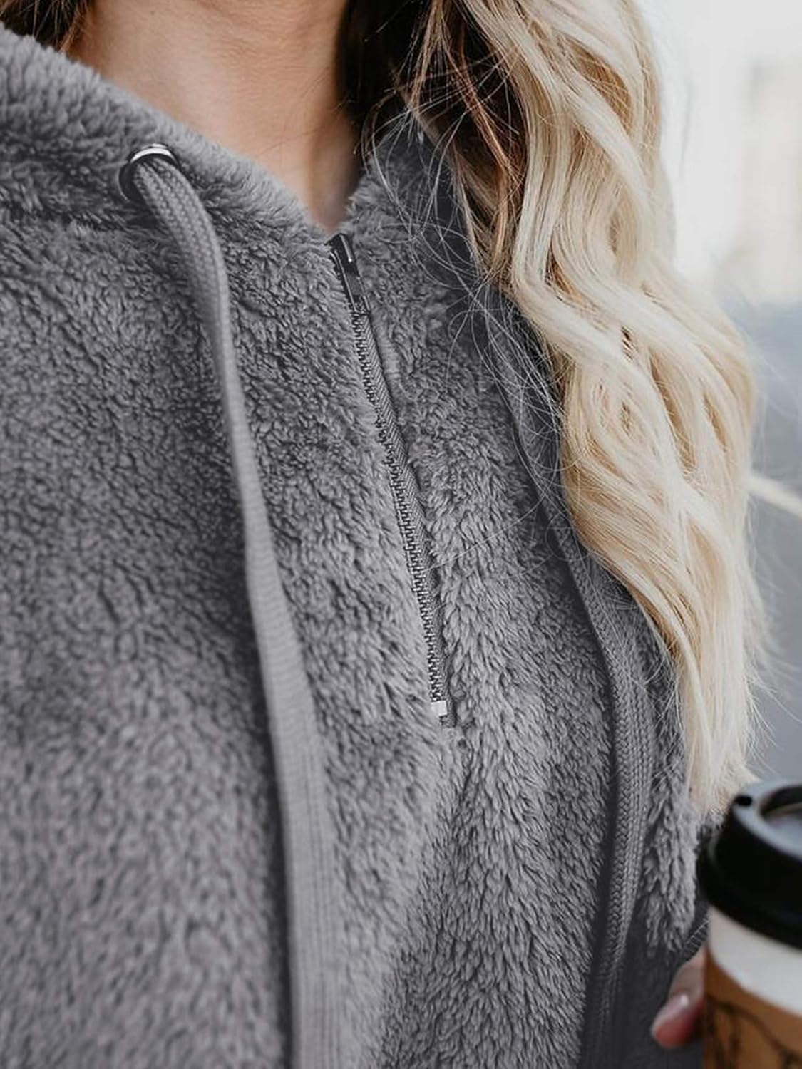 Century Star Womens Fuzzy Hoodies Pullover Cozy Oversized Pockets Hooded Sweatshirt Athletic Fleece Hoodies at  Women’s Clothing store