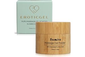 EROTICGEL Nuru Massage Gel Therapy Powder 40g Sumire Edition | Nori Seaweed & Aloe Vera | Made in Japan | Paraben & Glycerine Free | Makes 1.05 gal | Colourless