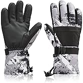 BOSONER Ski Snowboard Gloves, Waterproof Winter Warm Gloves, Cold Weather Touchscreen Snow Gloves for Mens, Womens, Kids Skiing,Snowboarding