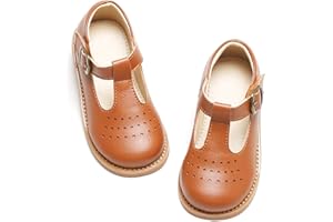 Kiderence Toddler Little Girls Mary Jane Dress Shoes School Oxford for Girls Flats