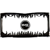 DMSE Universal Metal Shark Tooth Teeth Jaws License Plate Frame Cool Design for Any Vehicle (Black Sharks Tooth)