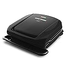 George Foreman 4-Serving Removable Plate Grill and Panini Press, Black, GRP1060B