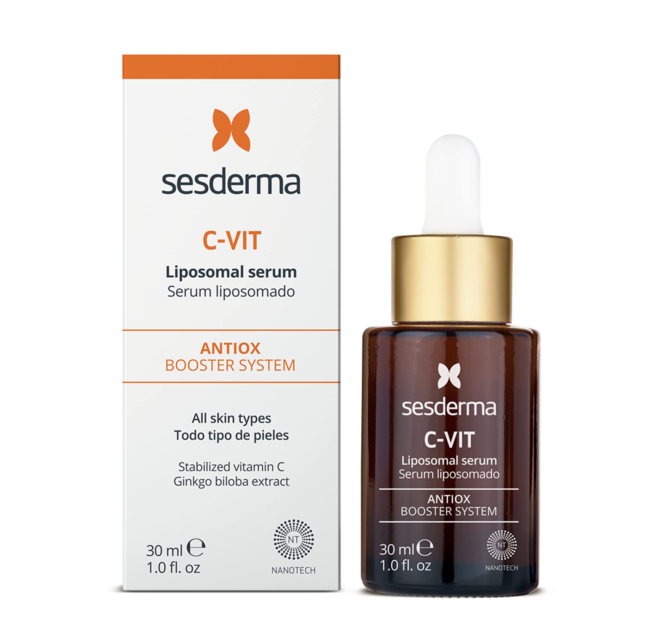 Sesderma C-VIT Radiance Serum with Vitamin C, 1 Fl Oz (Pack of 1