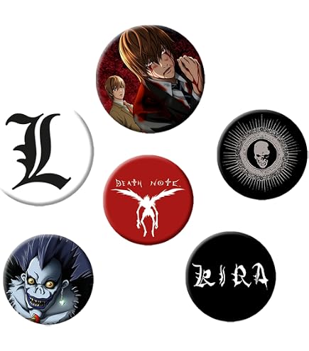 Amazon.com: Death Note Badge Pack, 10 x 12.5cm, Multi-colour