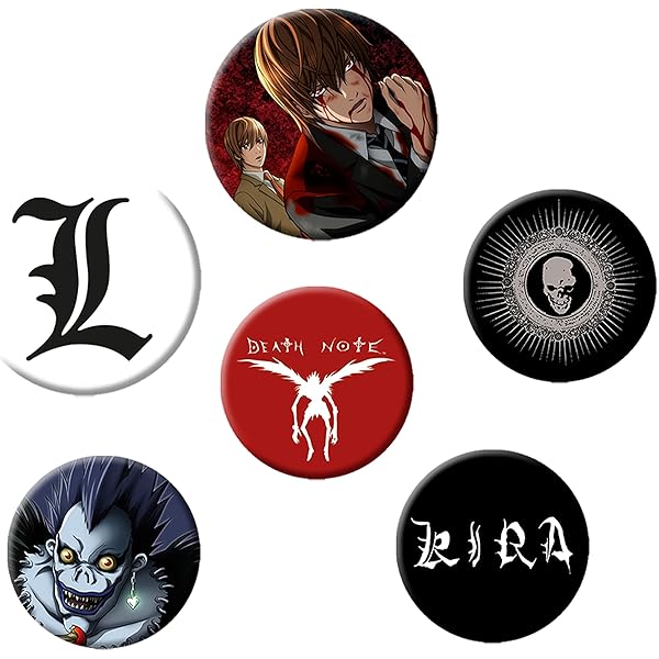 Amazon.com: ABYSTYLE Death Note L Metal Pin Measures 1.1