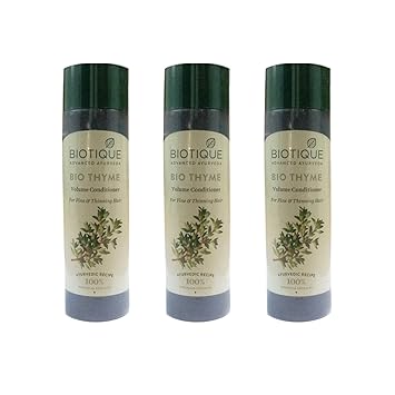 Biotique 3 Bio Thyme Volume Conditioner for Fine and Thinning Hair, 200ML