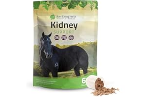 Silver Lining Herbs Kidney Support Supplement for Horses - Horse Supplements for Kidney Health and Bladder Support - Complete with Chamomile, Garlic, Juniper Berry, and More - 1 lb 60-Day Supply