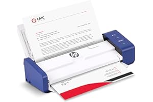 HP Compact Desktop Duplex USB Mobile Document & Photo Scanner with Auto-Feed Tray for Portable 2-Sided Digital Scanning, Mode