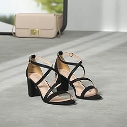DREAM PAIRS Women’s Ankle Strap Dress Pump Low