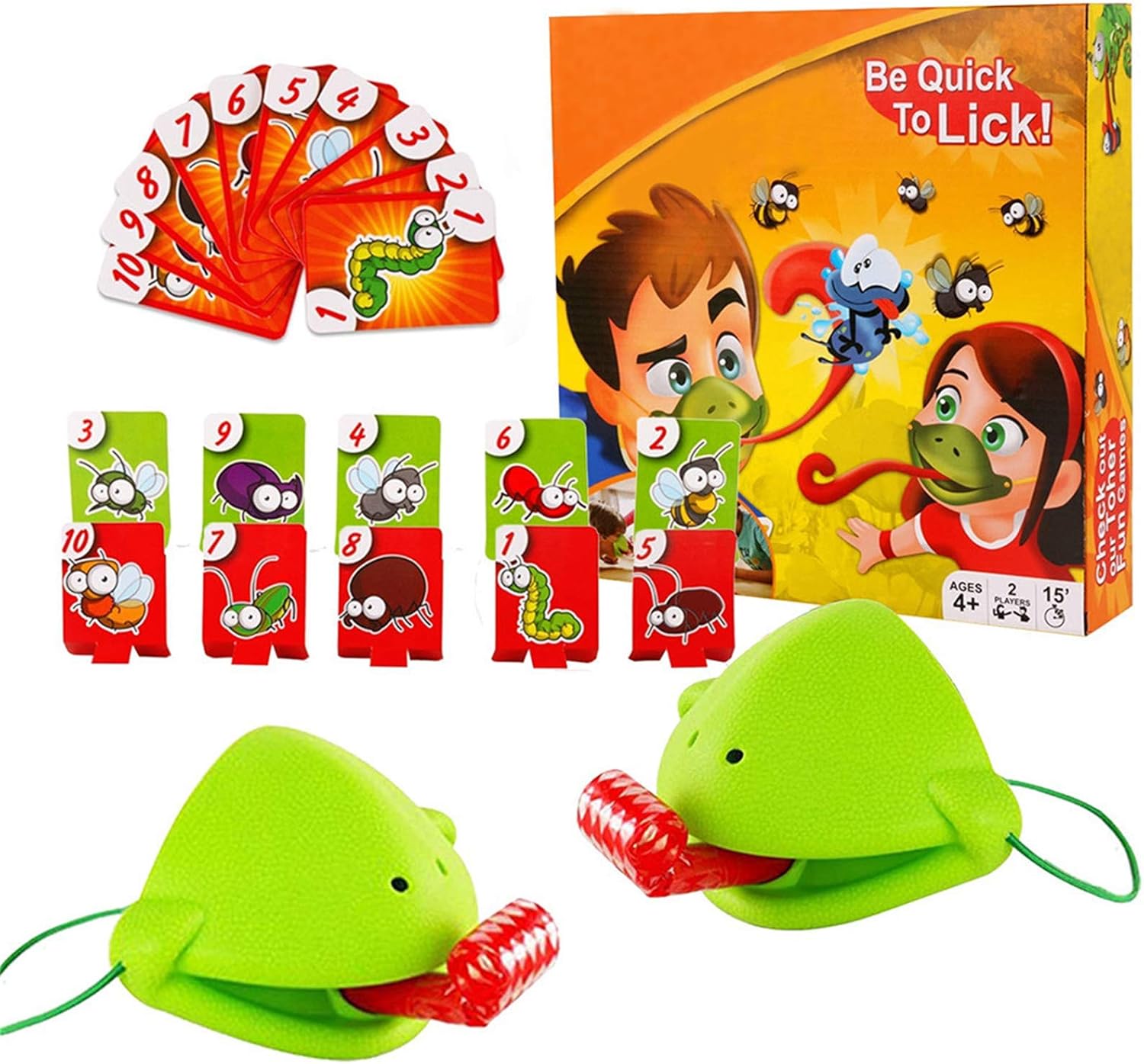 Tic Tac Tongue Game&Tongue Catch Bugs Game, Board Game Joint Take Card