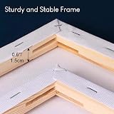 ISLAND 24x30cm Stretched Canvases 4 Pack 100% Cotton A4 view 7