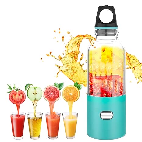 Alegender 500 Licuadora portátil, mini exprimidor para el hogar con capacidad de 500 ml,