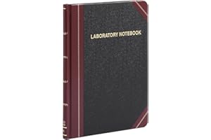Boorum & Pease L21150R Laboratory Record Book,150 Pages,8-1/8-Inch x10-3/8-Inch,Black/Red