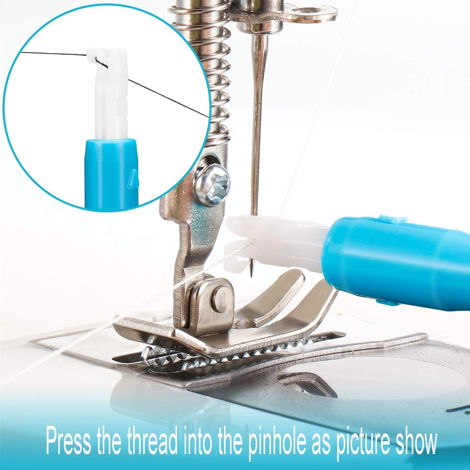 2 Pieces Sewing Machine Needle Threader Automatic Threader Quick Sewing