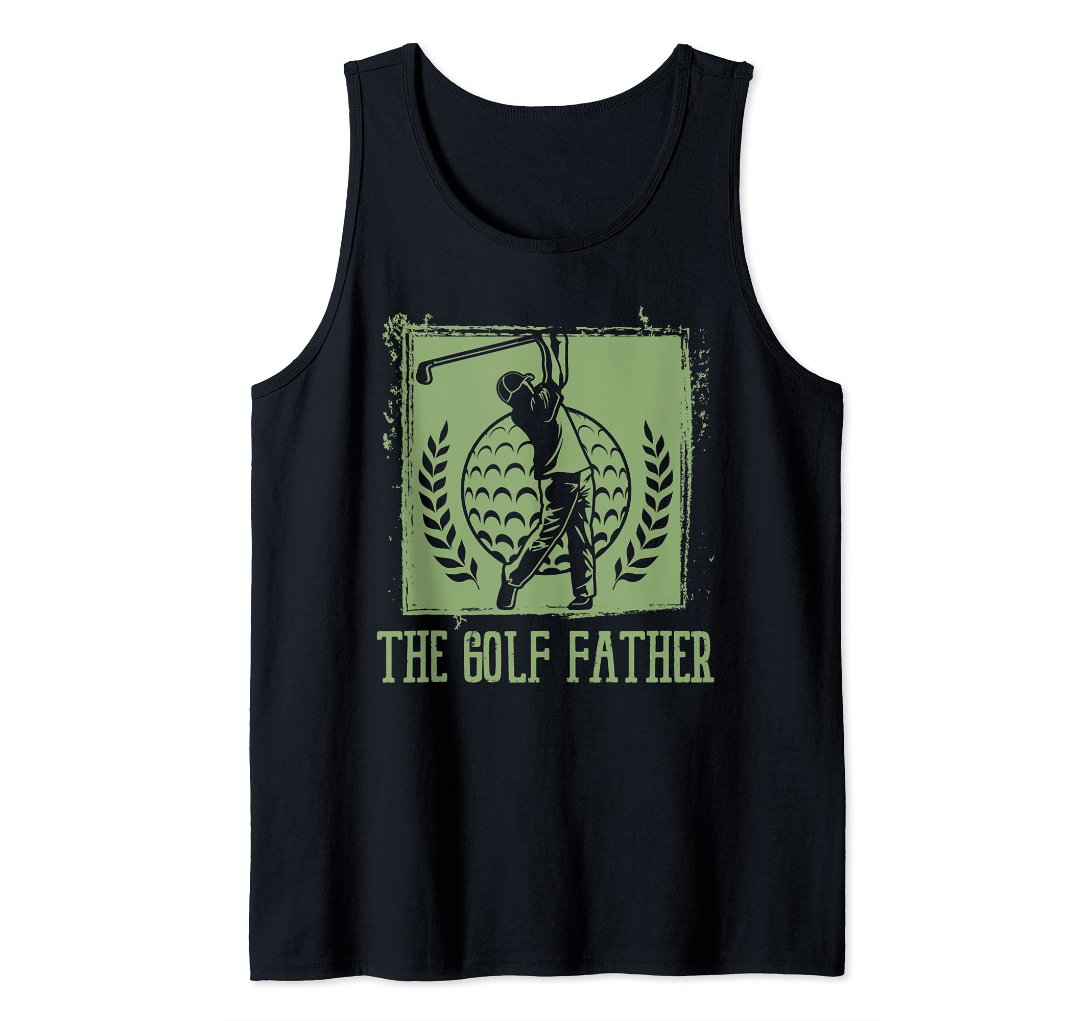 The Golf Father Ball Swing Golfing Course Sports Golf Golfer Tank Top