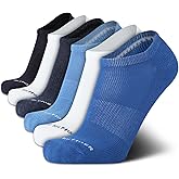 Tommy Hilfiger Mens No Show Socks - 6 Pack Cushioned Performance Stretch Athletic Low Cut Socks for Men