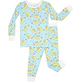 Little Sleepies Two-Piece Pajama Set for Boys & Girls, Soft Viscose from Bamboo Toddler Pajamas for Kids, Family Matching PJs