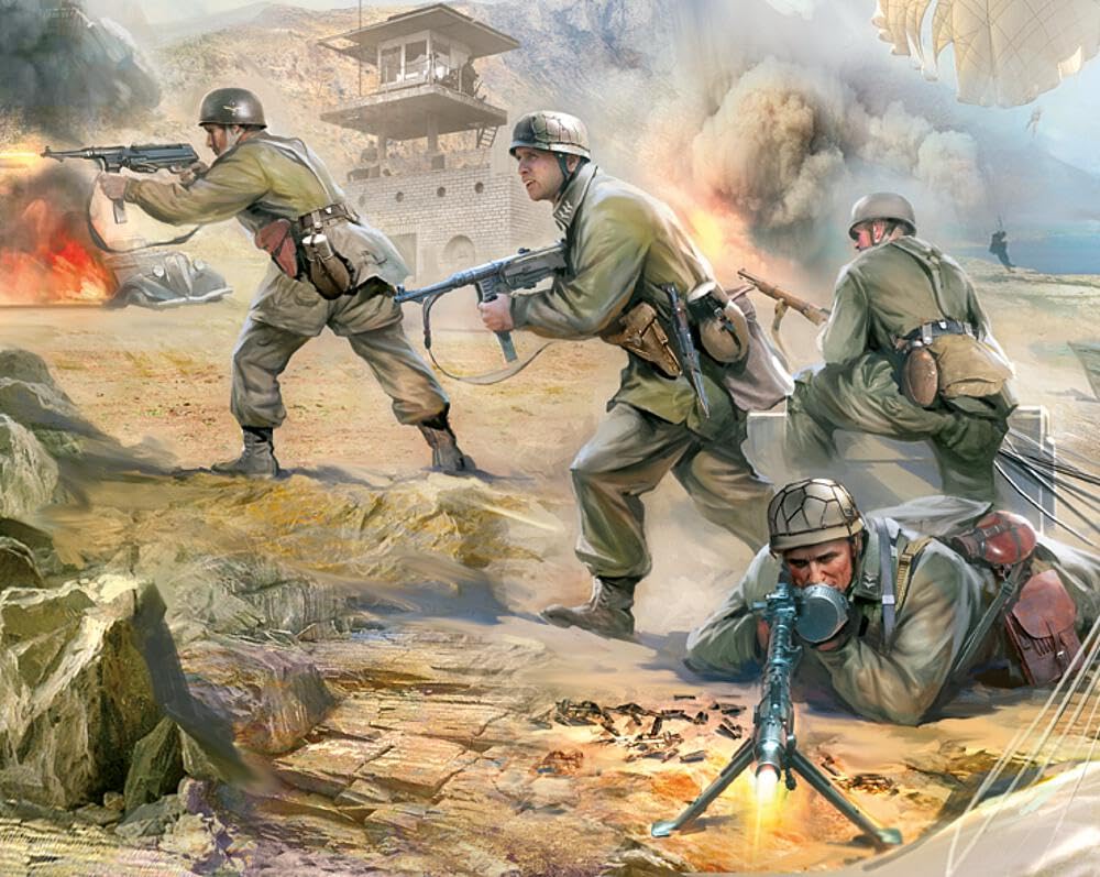 Zvezda Model Kit – Z6136 – German Paratroopers – 1: 72 Scale
