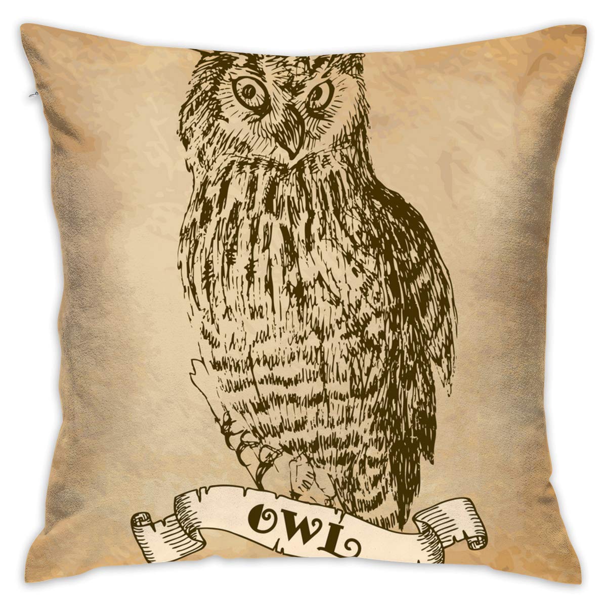 Amazon Com Eante Throw Pillow Cover Owl Engraving Decorative