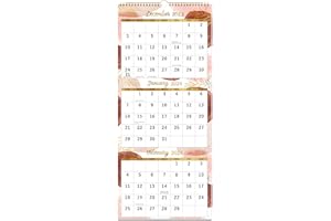 CHOPET 2024 Wall Calendar - January 2024 - December 2024, 3-Month Display Vertical Calendar 2024, Calendar Planner 2024， 11.3" x 26" (when opened), Vertical Calendar with Thick Paper, Perfect for Organizing & Plann