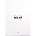 Rhodia Notepad, No18 A4, Lined - White, "8 1/4"" x 11 3/4""" (18601C)