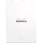Rhodia Notepad, No18 A4, Lined - White, 8 1/4"" x 11 3/4""" (18601C)
