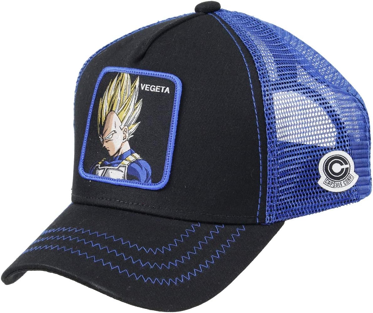CollabsCapslab Vegeta Trucker Cap Dragon Ball Z Black/Blue - One-Size