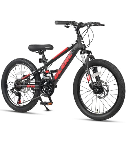 【son and daughter 】ブラック Amazon.com : ZUKKA Mountain Bike 20/24 Inch Kids Bike 7 Speed
