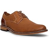 Madden Men's M-Allou Lace-Up Leather Oxford, Cognac Nubuck, 10 M