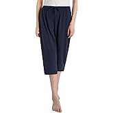 Latuza Women's Cotton Capri Pants Sleep Capris