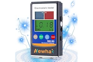 Newhai Upgraded Electrostatic Field Meter 0-22KV Handheld Electrostatic Tester Error Within 5% Portable Infrared Antistatic Field Detection Tester for Textile Fiber Paper Rubber Plastic