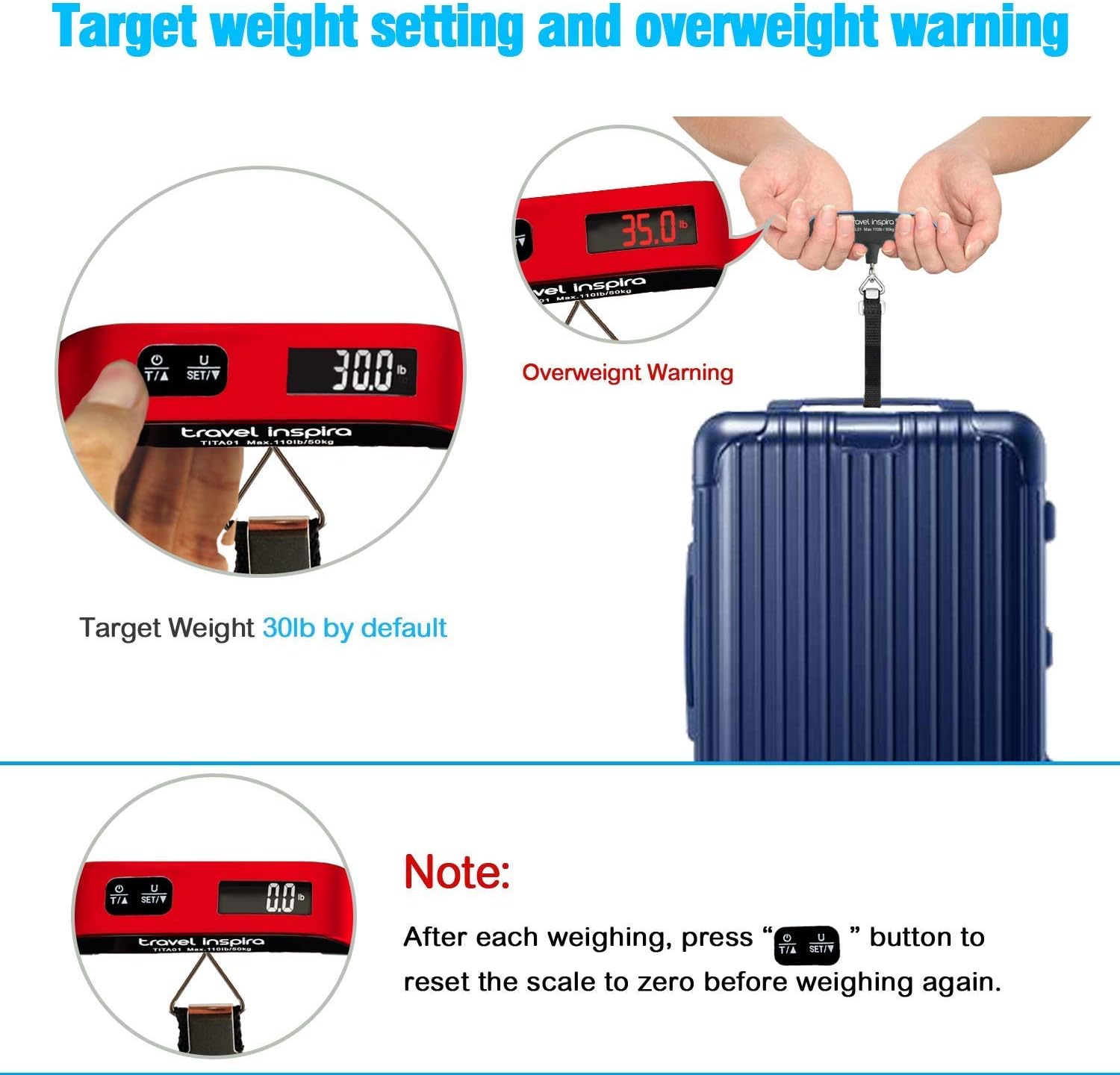 luggage weight target