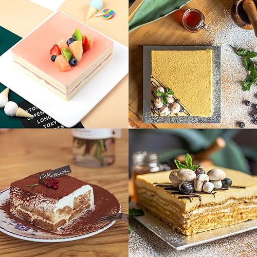 Guowall Stainless Steel Extensible Cake Ring Mold Detachable Square Shaped  Mousse Ring Nonstick Cake Mould for - Main Image