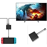 FastSnail HDMI Type C Hub Adapter for Nintendo Switch, Samsung Galaxy S8/S8P, HDMI Converter Cable for Nintendo Switch (Black)