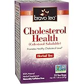 Bravo Tea Cholesterol Health Herbal Tea Caffeine Free, 20 Tea Bags, 6 Count