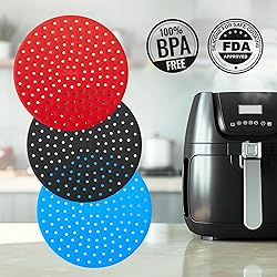 Reusable Air Fryer Liners 3 Pack for 5-7QT Fryers
