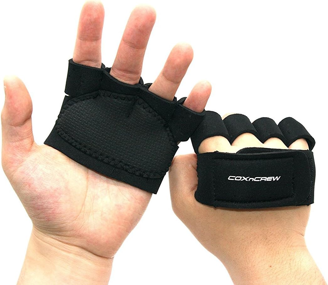 Coxncrew Four Finger High Cushioning Light Anti-Slip and Protect Hands Workout Gloves for Rowing, Weightlifting, Body Building, Gym Exercising