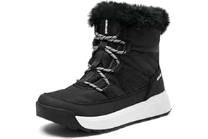 AIRHAS Women's Warm Snow Boots Cold Weather Winter Boots Fur Lined Comfortable Lightweight