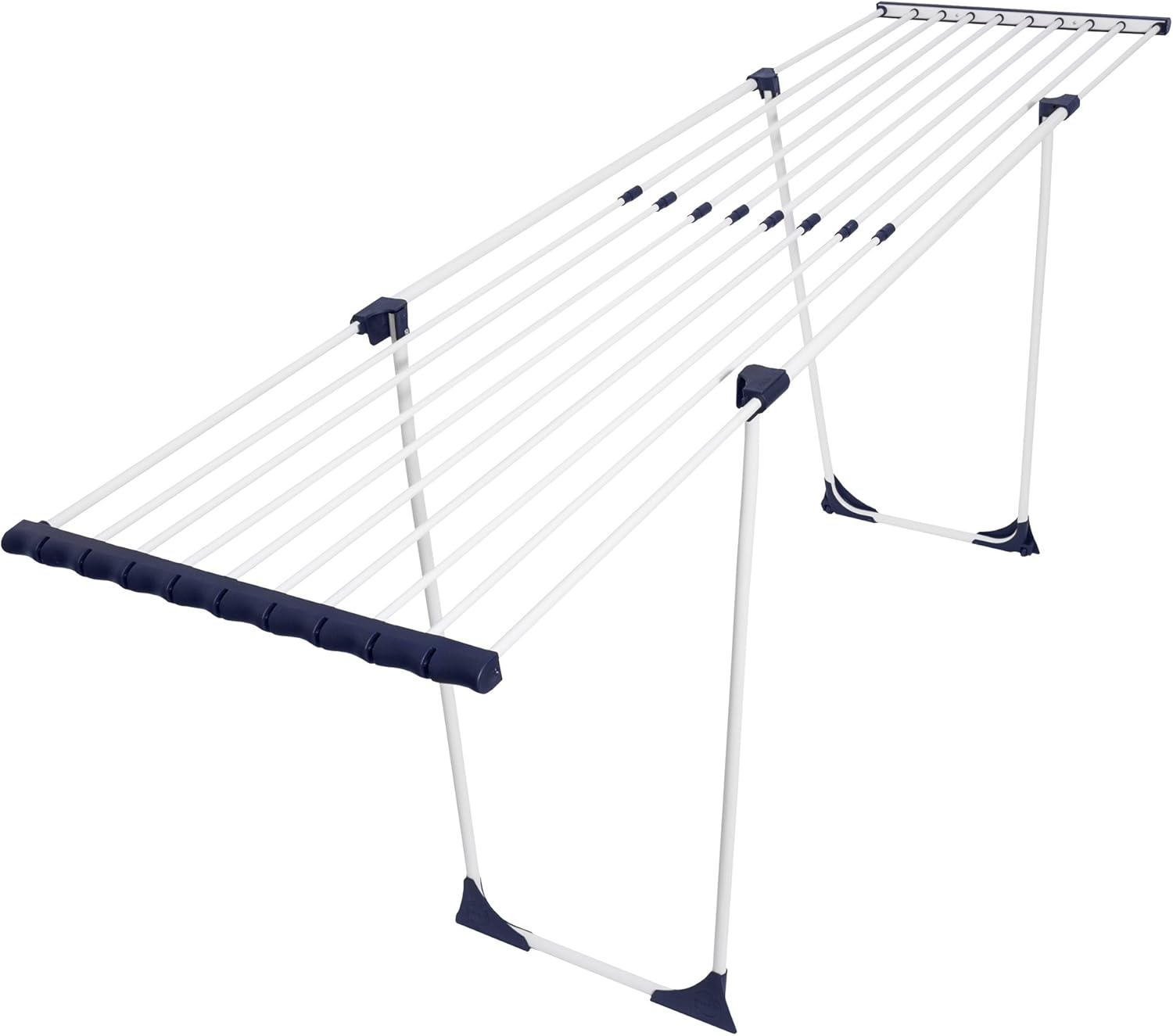 BigDean Teleskop Bettwäsche (!!) Wäscheständer mit Rollen ohne störende Querstrebe 20m Flügelwäscheständer Wäschetrockner ausziehbar