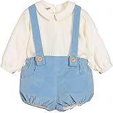 Twoflower toddler Kids Baby Boys' 2-Piece outfit set for spring Long sleeved suit with embroidery clothes 1-6 Years