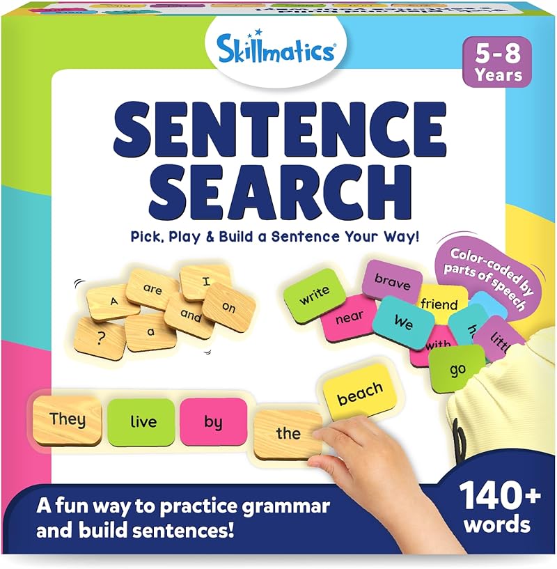 Skillmatics Sentence Search Educational Board Game for Kids