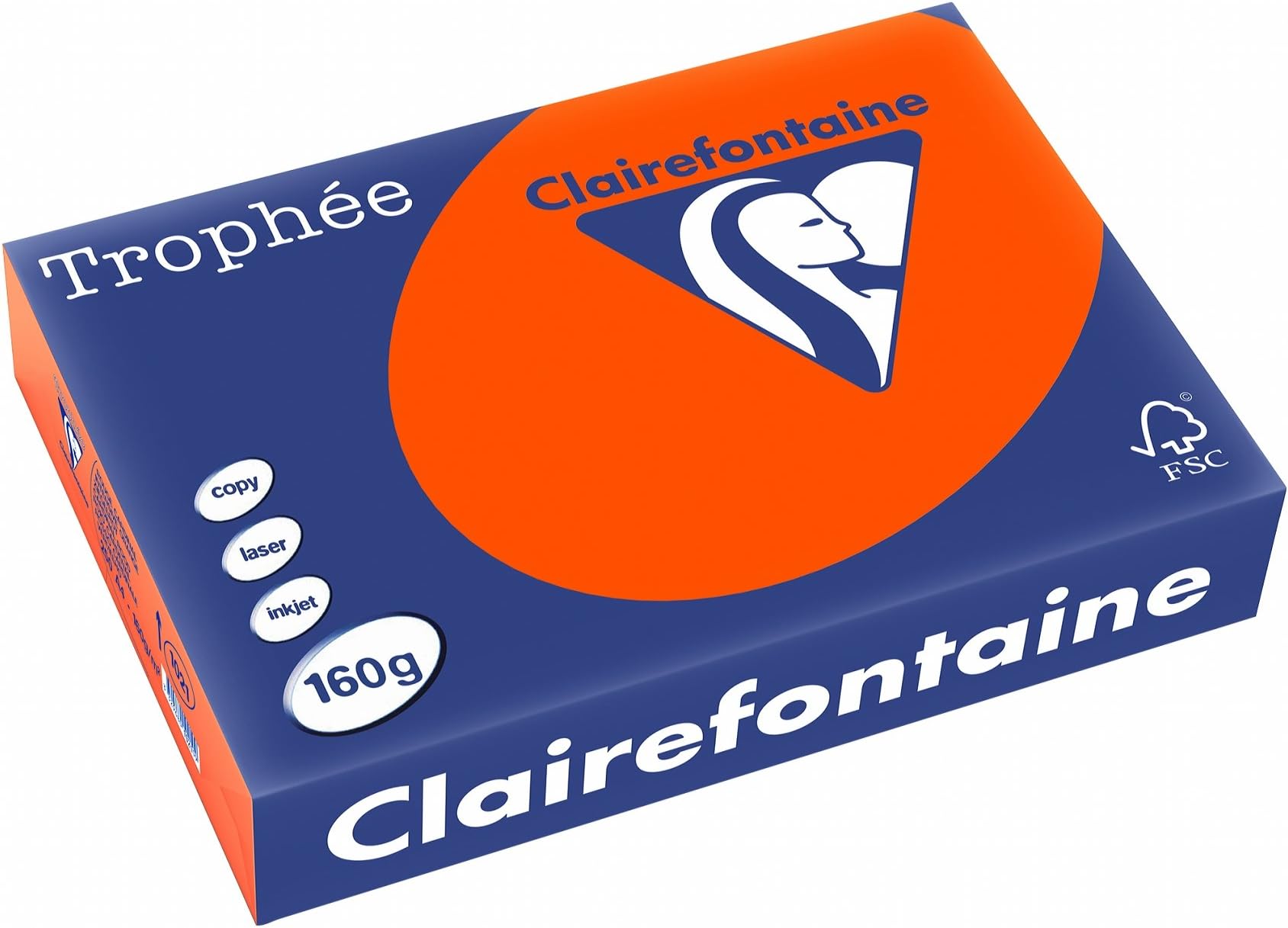 Clairefontaine Trophée Ream of Paper A4 21 x 29.7 cm 250 Sheets Cardinal Red
